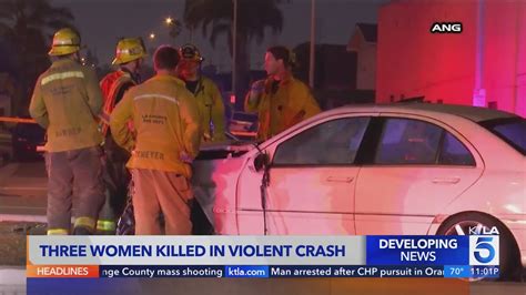 3 Uber passengers dead; driver, other passenger in critical condition after violent crash in South L.A. 